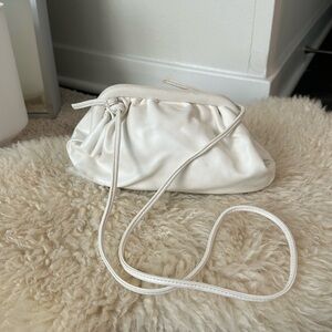 Fancy faux leather clutch bag! Perfect for any occasion! White color!